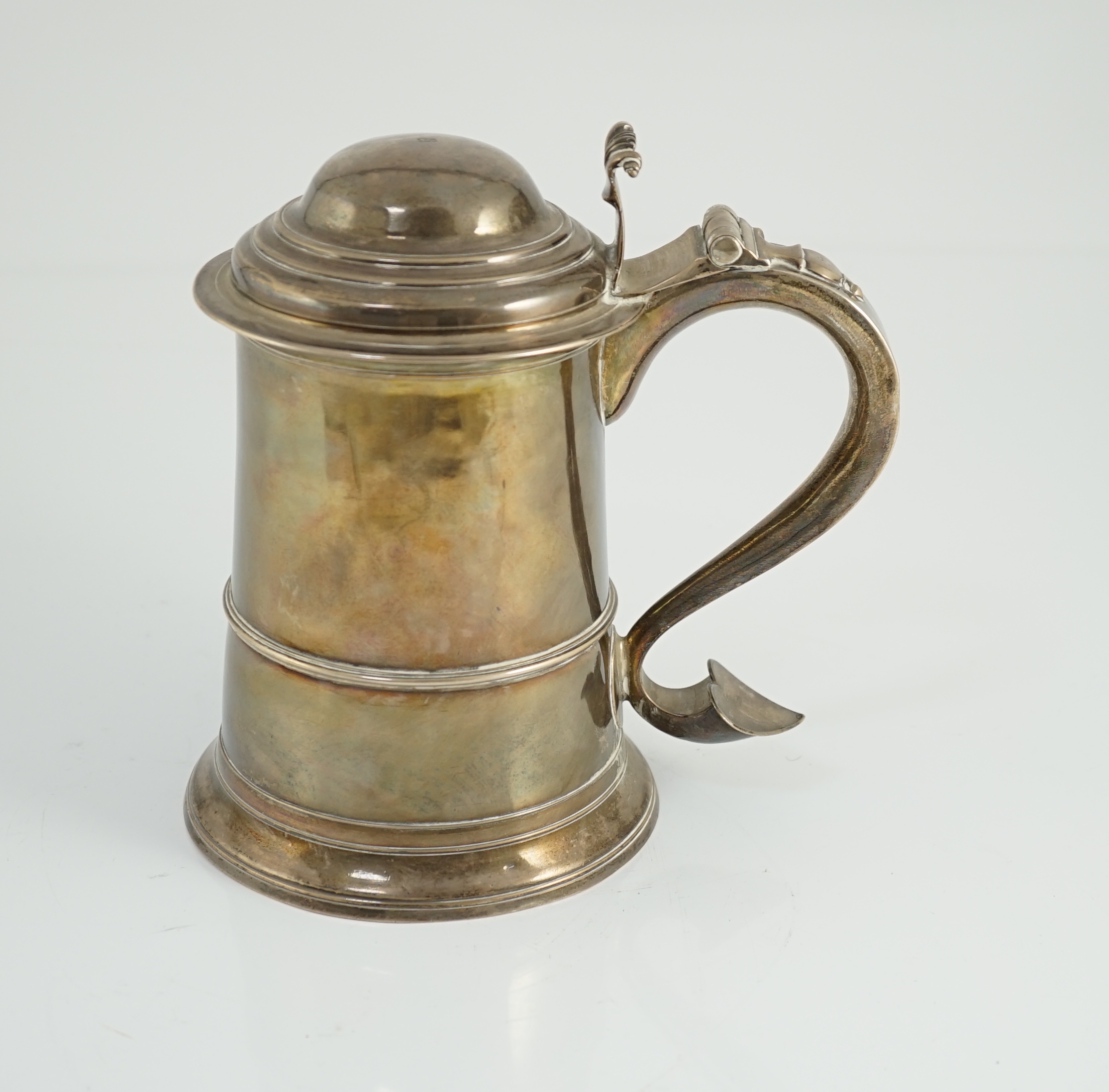 A mid 18th century provincial silver tankard, by John Langlands I